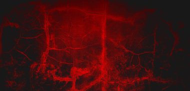 Arka plan için renkli korku çimentosu. Korkunç çatlak duvarlar.