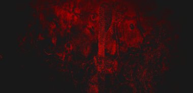 Korkunç duvar dokusunun arka planı. Koyu duman gölgesi ile Grunge boş