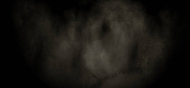 Korkunç duvar dokusunun arka planı. Koyu duman gölgesi ile Grunge boş