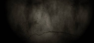 Korkunç duvar dokusunun arka planı. Koyu duman gölgesi ile Grunge boş
