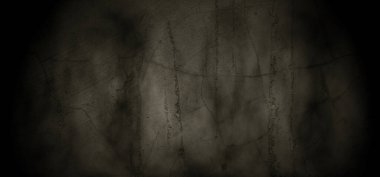 Korkunç duvar dokusunun arka planı. Koyu duman gölgesi ile Grunge boş