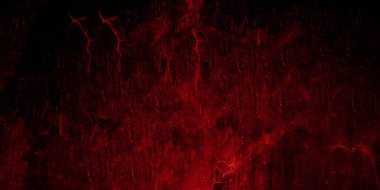 Kırmızı, korkunç bir geçmişi var. Koyu grunge kırmızı desen beton