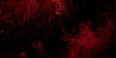 Kırmızı, korkunç bir geçmişi var. Koyu grunge kırmızı desen beton