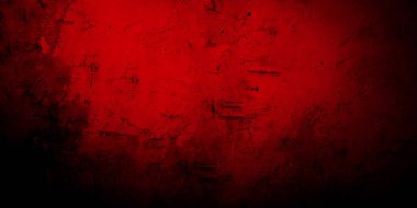 Kırmızı, korkunç bir geçmişi var. Koyu grunge kırmızı desen beton