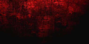 Kırmızı, korkunç bir geçmişi var. Koyu grunge kırmızı desen beton