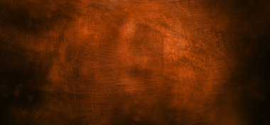 Koyu gölgeli turuncu duvar. Arkaplan için koyu turuncu çimento