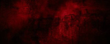 Duvar karanlığı korkunç. Arka plan için koyu çimento. Çiziklerle dolu korkunç bir duvar.