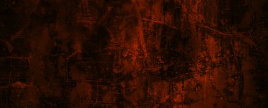 Duvar karanlığı korkunç. Arka plan için koyu çimento. Çiziklerle dolu korkunç bir duvar.