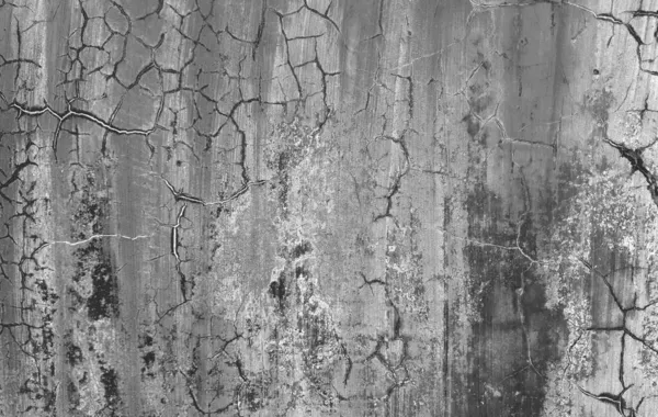 Dark Gray Cracks Wrinkled Creases Old Grainy Paper Black — Stock Photo, Image
