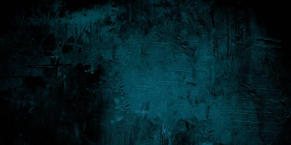 Scary Dark Blue Cracked Wall Background — Stock Photo, Image