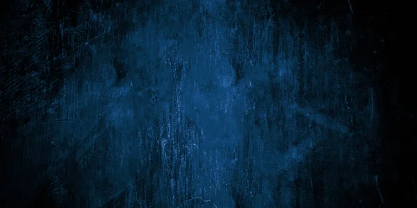 Τρομακτικό Σκούρο Μπλε Ραγισμένο Τοίχο Για Φόντο — Φωτογραφία Αρχείου