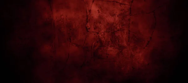 Horror Vermelho Escuro Fundo Assustador Grunge Escuro Textura Vermelha Concreto — Fotografia de Stock