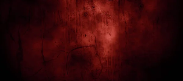 Dunkelroter Horror Mit Gruseligem Hintergrund Dark Grunge Red Texture Beton — Stockfoto