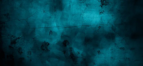 Fond Mural Bleu Les Murs Bleu Foncé Sont Effrayants Ciment — Photo