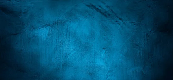 Голубая Стена Темно Синие Стены Пугают Царапины — стоковое фото