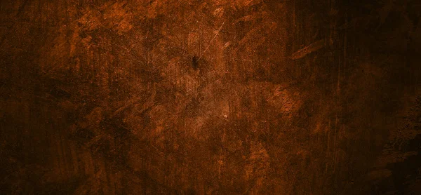 Orange Vägg Med Mörka Skuggor Mörkorange Cement För Bakgrunden — Stockfoto