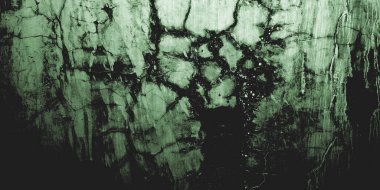 Arka plan için korkutucu karanlık çimento. Duvarlar leke ve çiziklerle dolu..