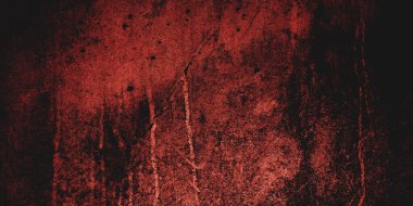 Arka plan için korkutucu karanlık çimento. Duvarlar leke ve çiziklerle dolu..