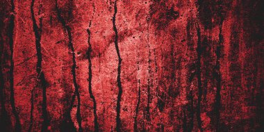 Arka plan için korkutucu karanlık çimento. Duvarlar leke ve çiziklerle dolu..