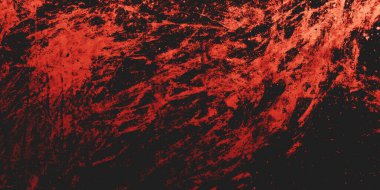 Arka plan için korkutucu karanlık çimento. Duvarlar leke ve çiziklerle dolu..