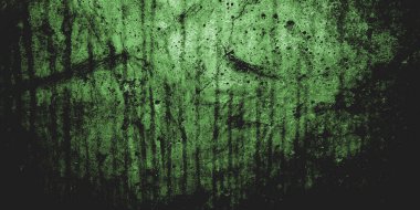 Arka plan için korkutucu karanlık çimento. Duvarlar leke ve çiziklerle dolu..