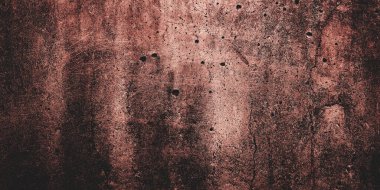 Arka plan için korkutucu karanlık çimento. Duvarlar leke ve çiziklerle dolu..