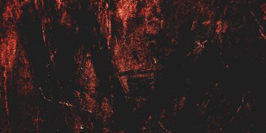 Arka plan için korkutucu karanlık çimento. Duvarlar leke ve çiziklerle dolu..