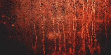 Arka plan için korkutucu karanlık çimento. Duvarlar leke ve çiziklerle dolu..