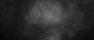 Arka planda koyu gri çimento çizikleri var. Sisli siyah çimento. Sefil karanlık duvarlar.