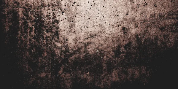 Scary Dark Cement Untuk Latar Belakangnya Dinding Penuh Dengan Noda — Stok Foto