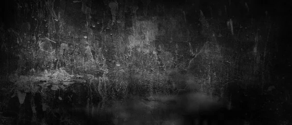背景の濃い灰色のセメントの傷 フォギー ブラックセメント 浅黒い壁 — ストック写真