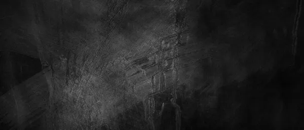 Sötét Szürke Cement Karcolások Háttérben Ködös Fekete Cement Sivár Sötét — Stock Fotó