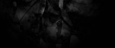 Korkutucu koyu grunge gotik tasarımı. korku siyah arkaplan