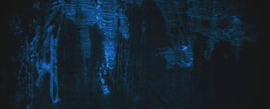 Grunge Donanması koyu mavi arka plan. Mavi duvar korkunç. Siyah ya da mavi çimento dokusu