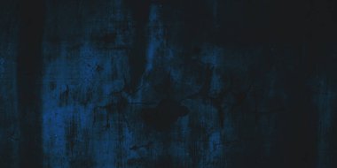Grunge Donanması koyu mavi arka plan. Mavi duvar korkunç. Siyah ya da mavi çimento dokusu