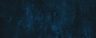 Grunge Donanması koyu mavi arka plan. Mavi duvar korkunç. Siyah ya da mavi çimento dokusu
