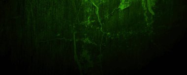 Yeşil duvar grunge dokusu. Koyu yeşil çimento