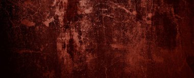 Kızıl Grunge duvar dokusu. Koyu kırmızı grunge arka planı. Korku Çimento dokusu