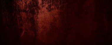 Kızıl Grunge duvar dokusu. Koyu kırmızı grunge arka planı. Korku Çimento dokusu