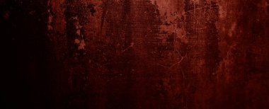 Kızıl Grunge duvar dokusu. Koyu kırmızı grunge arka planı. Korku Çimento dokusu