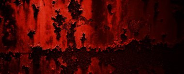 Kızıl Grunge duvar dokusu. Koyu kırmızı grunge arka planı. Korku Çimento dokusu