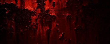 Kızıl Grunge duvar dokusu. Koyu kırmızı grunge arka planı. Korku Çimento dokusu