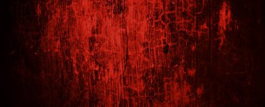 Kızıl Grunge duvar dokusu. Koyu kırmızı grunge arka planı. Korku Çimento dokusu