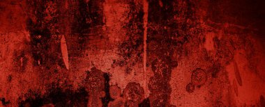 Kızıl Grunge duvar dokusu. Koyu kırmızı grunge arka planı. Korku Çimento dokusu