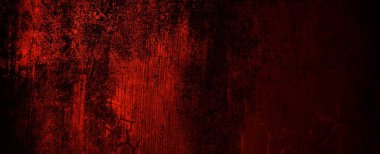 Kızıl Grunge duvar dokusu. Koyu kırmızı grunge arka planı. Korku Çimento dokusu