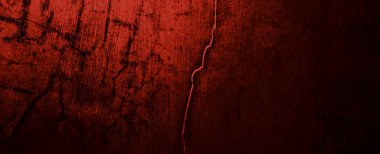 Kızıl Grunge duvar dokusu. Koyu kırmızı grunge arka planı. Korku Çimento dokusu