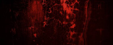 Kızıl Grunge duvar dokusu. Koyu kırmızı grunge arka planı. Korku Çimento dokusu