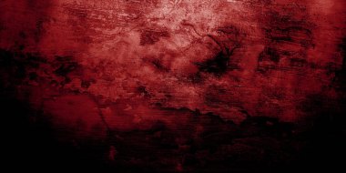 Kırmızı ve siyah korku geçmişi. Koyu grunge kırmızı desen beton