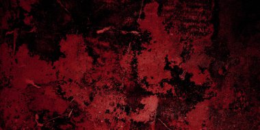 Kırmızı ve siyah korku geçmişi. Koyu grunge kırmızı desen beton