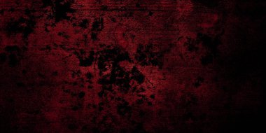 Kırmızı ve siyah korku geçmişi. Koyu grunge kırmızı desen beton